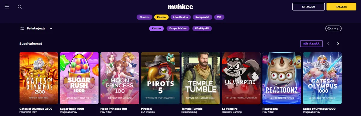 Muhkee casino – kasinoaula